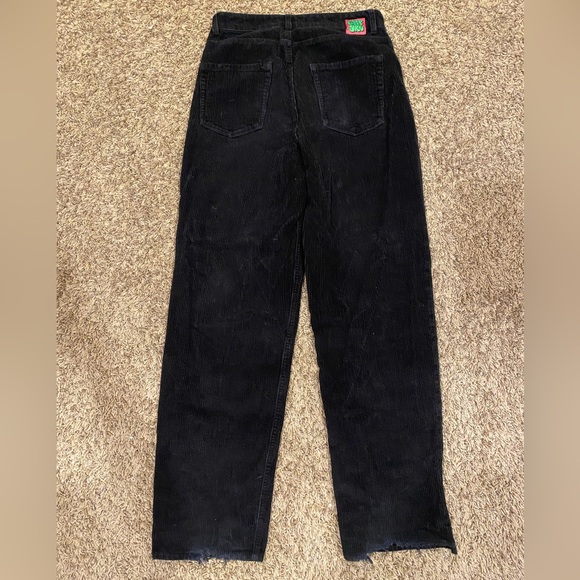 Used Black Courdoroy Empyre Baggy Pants - Picture 3 of 4